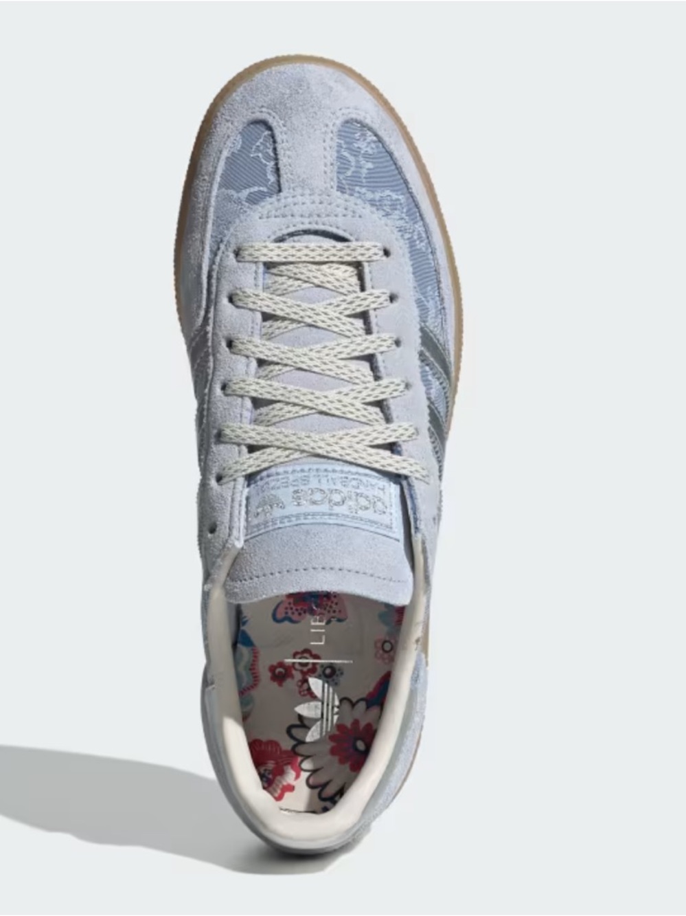 adidas x Liberty London Handball Spezial Crystal Sky / Silver Metallic - Picture 7 of 11
